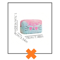 Etui / make-up tasje fluffy cat XL